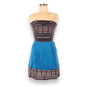 Silence and Noise Strapless Boho Mini Dress Size Medium